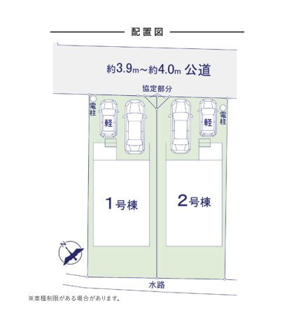 福岡市博多区南本町1丁目第1-2棟（1号棟）　の区画図|配置図（1号棟）