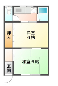 板宿ハイツの間取り