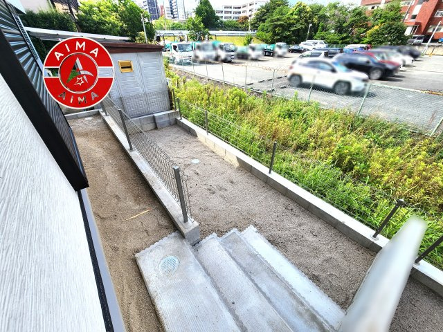 福岡市博多区南本町1丁目第1-2棟（2号棟）　の庭|お庭で自由な時間を過ごせます。