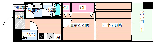 【間取り】 | レフィーナカルム江坂