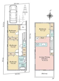 【間取り】 | 西宮市　上之町　新築戸建