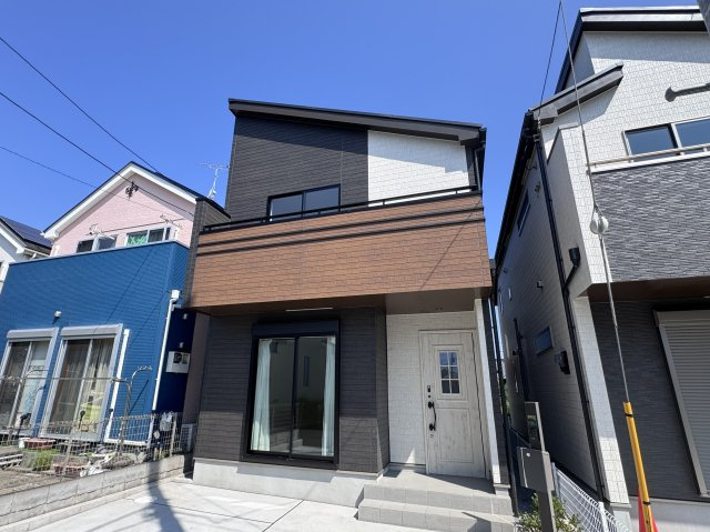 松戸市和名ケ谷新築戸建の外観|A号棟外観・完成済み内覧可能です！