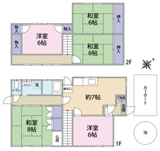 【間取り】 | 安芸区中野七丁目　戸建 | 5LDK