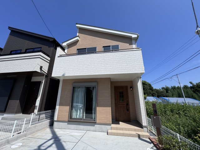 松戸市和名ケ谷新築戸建の外観|D号棟外観・完成済み内覧可能です！