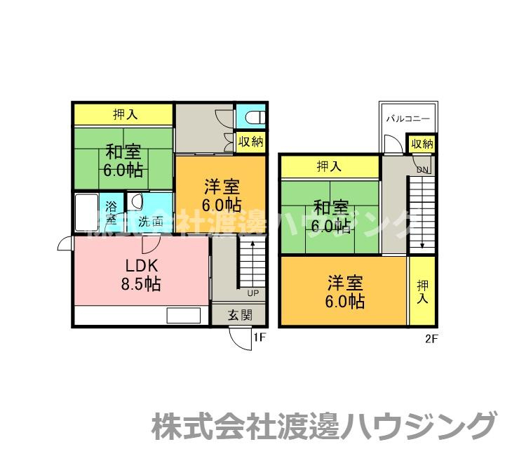 庄内栄町3丁目一戸建の間取り