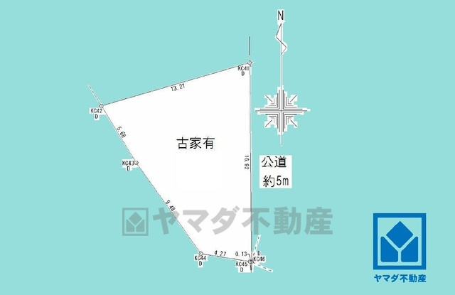 西宮市南越木岩町の土地図