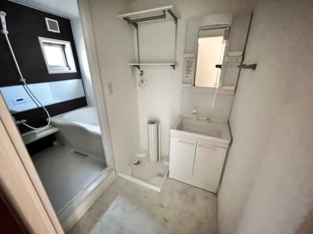 熊本市南区十禅寺２丁目のアパートの独立洗面台