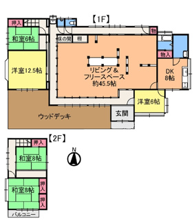 【間取り】 | 長生郡一宮町東浪見　中古戸建 | 図面と現況に相違がある場合、現況を優先致します。