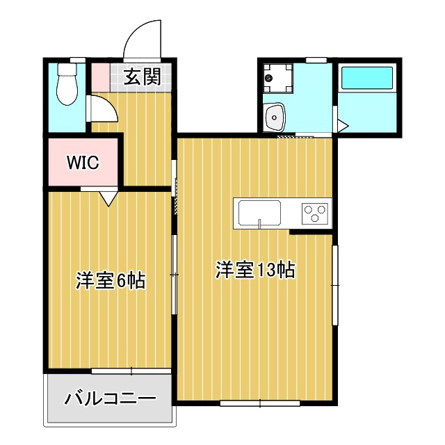 ビオスⅠ筑後の間取り