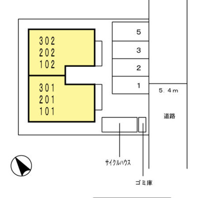 【区画図】 | パインハイツ三条通