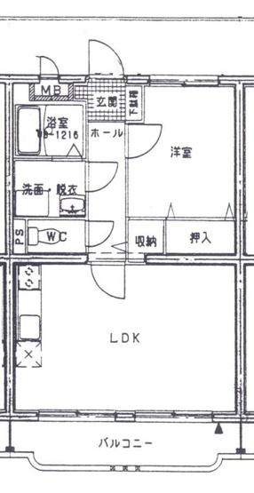 【間取り】 | セルリア大橋 | セルリア大橋の間取り