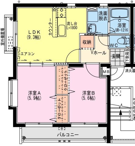 【間取り】 | レザンス昭栄 | 間取り