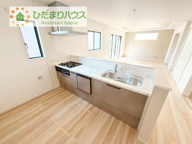 【キッチン】 | 取手市ゆめみ野5期　新築戸建　1号棟 | 料理をしながらでも、ご家族との会話を楽しめる対面式キッチン♪
