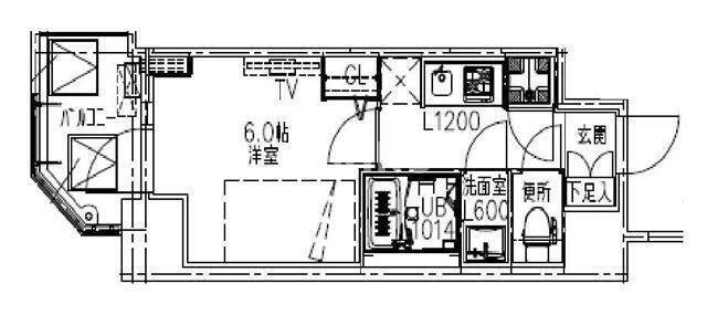 S-RESIDENCE都島LUXの間取り
