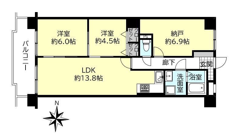ラブリー明石大久保の間取り