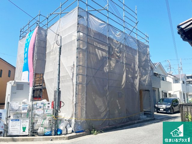 明石市魚住町西岡　第9期　新築一戸建ての外観|現在の進捗状況です！順調に作業進行中、完成が待ち遠しいです！詳細の間取り等、お気軽にお問い合わせください！