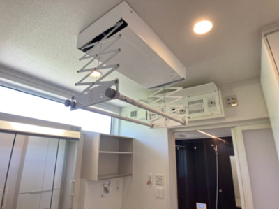 【設備】 | 釧路町昆布森1丁目25-1売家 | 室内物干しがあると助かりますよね～！！