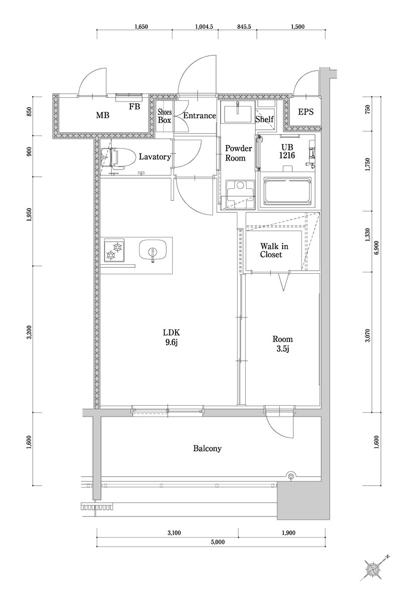 新品家具付きマンション博多駅南13B(KaGood福岡)