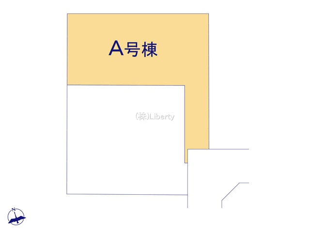 土浦市下高津3丁目　新築戸建　A号棟の区画図