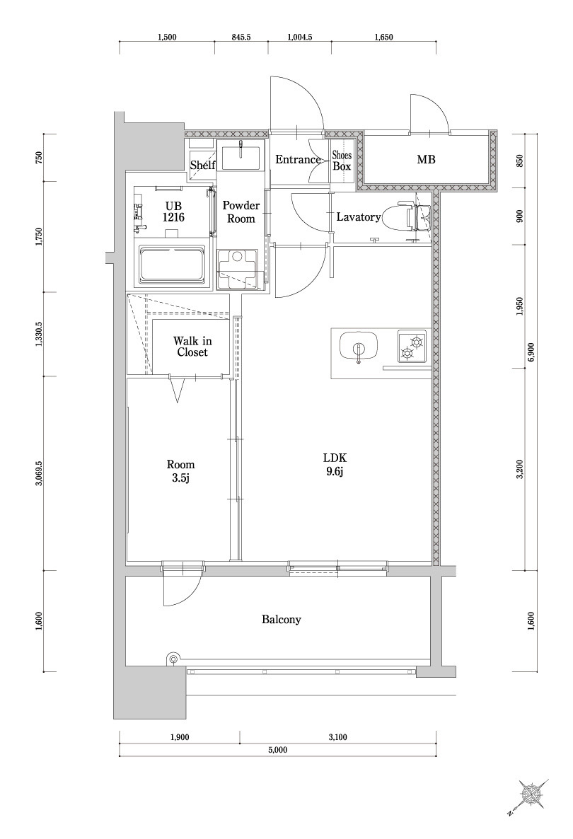 新品家具付きマンション博多駅南13B(KaGood福岡)