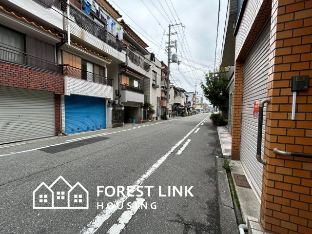照ヶ丘矢田1丁目の前面道路含む現地写真
