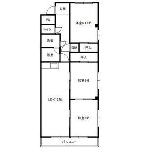 マンション東柴第二の間取り