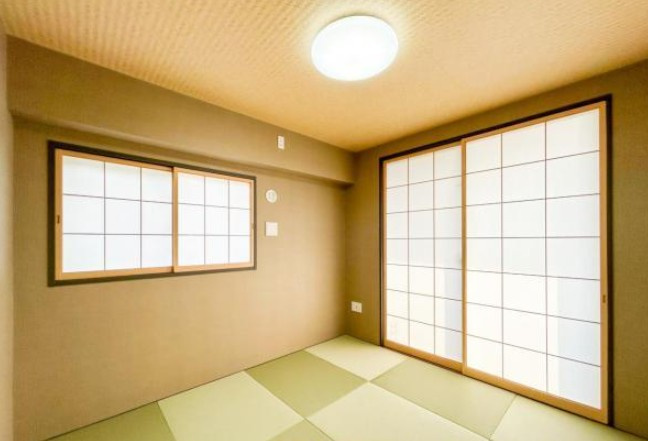 フィスナレジデンスセンター南 の和室|モダンでお洒落な和室は家の雰囲気を一変させます♪たまにはここでのお昼寝もよさそうですね♪