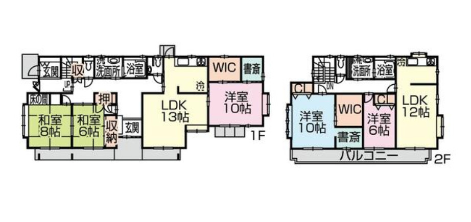 売中古戸建　藤枝市田沼１丁目の間取り