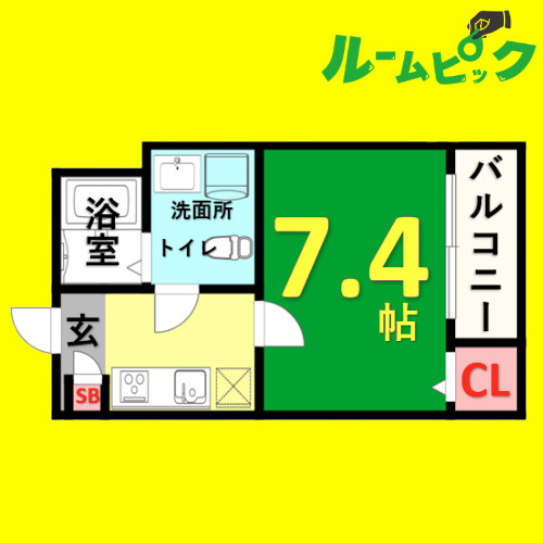 アーバンコート　名古屋市賃貸　仲介手数料無料の間取り