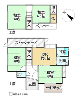 【間取り】 | 近江八幡市西庄町　中古戸建