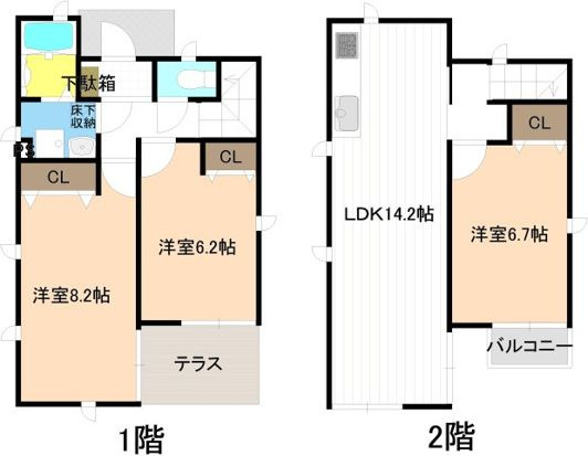 アトランティック荒子川の間取り