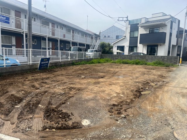 小田原市上新田　建築条件なし売地の外観|現地現況