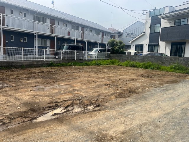 小田原市上新田　建築条件なし売地の外観|現地現況