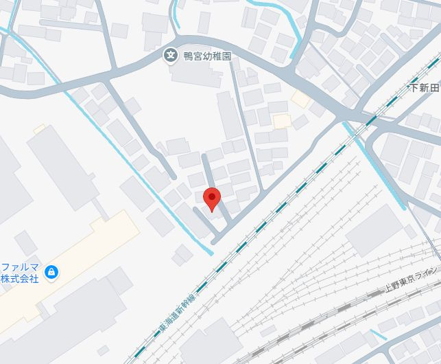 小田原市上新田　建築条件なし売地の地図|地図