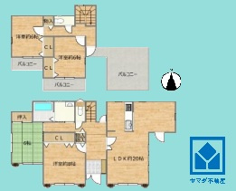 西宮市名塩さくら台2丁目の間取り