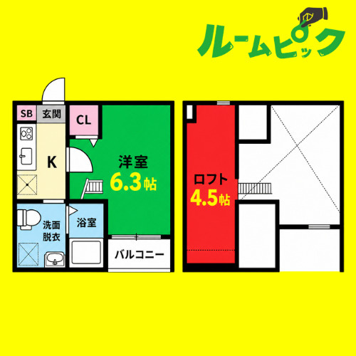 リブルゾン　名古屋市賃貸　仲介手数料無料の間取り