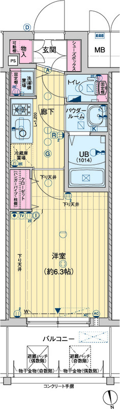レオンコンフォート京橋の間取り