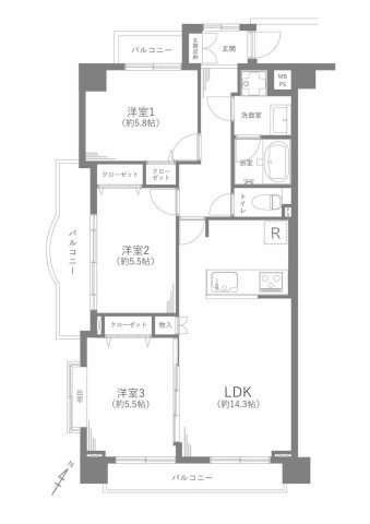 【間取り】の画像