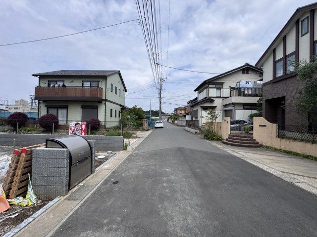 柏井町３丁目148番の前面道路含む現地写真|北東側前面道路・幅員約5.9ｍ