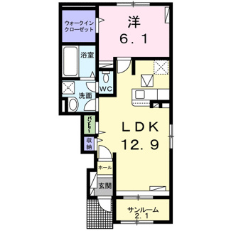 【間取り】 | サン　ポポラ | 間取図