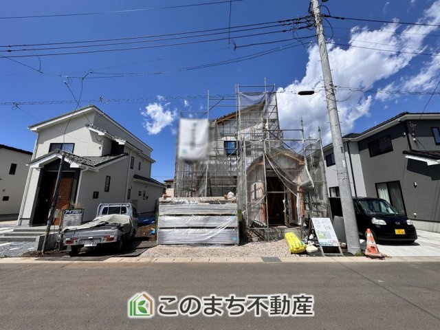 いろどりアイタウン日光市森友23-P1　3号棟の外観|建築中現地写真（同社施工の完成物件・モデルハウスがご見学できます）