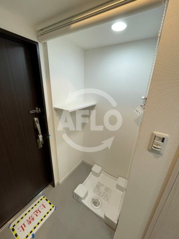 スプランディッド阿倍野の収納|スプランディッド阿倍野　室内洗濯機置き場
