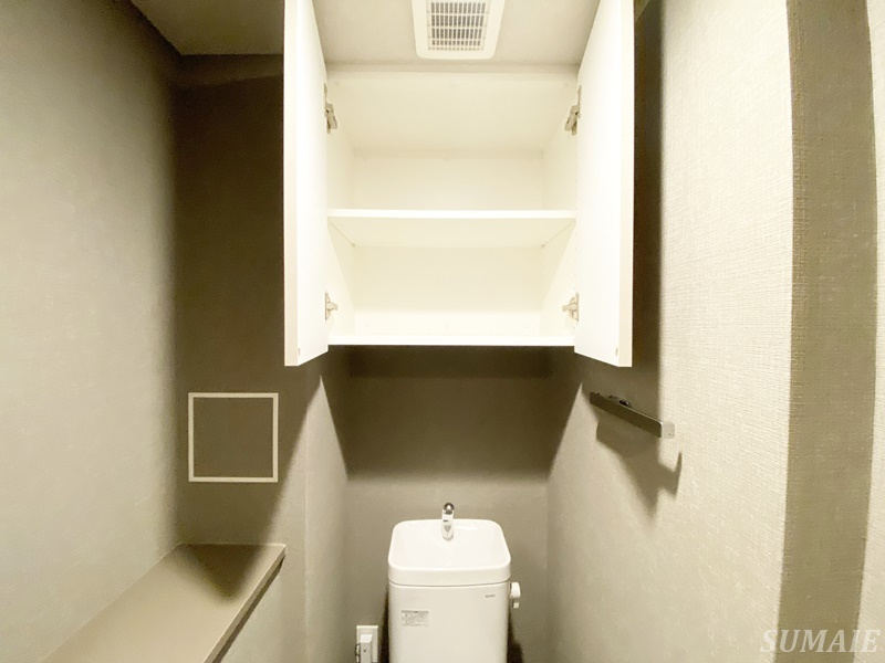 テラス駒込イーストの収納|トイレ上収納です☆