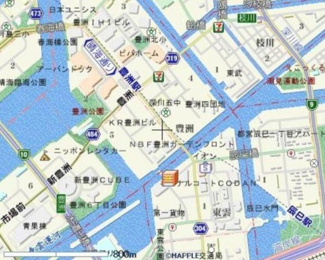 【地図】 | RIDGE豊洲(リッジ豊洲)【旧:ロイジェント豊洲】