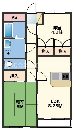 西村コーポレーションの間取り