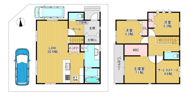【間取り】 | 深阪１丁　新築戸建