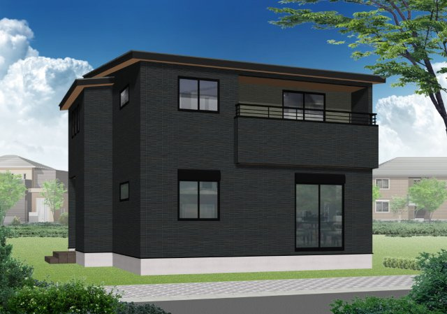 【外観パース】 | 深阪１丁　新築戸建 | サイディング耐火３等級