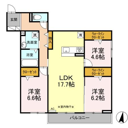 リヴェール的場の間取り|外観