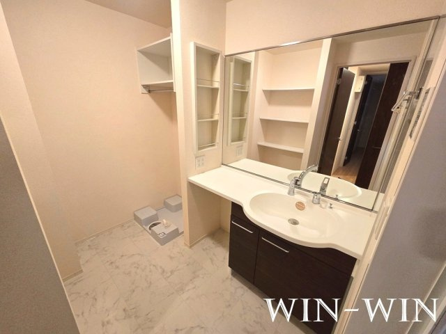 ファーム ヴィレッジ 三番館の独立洗面台