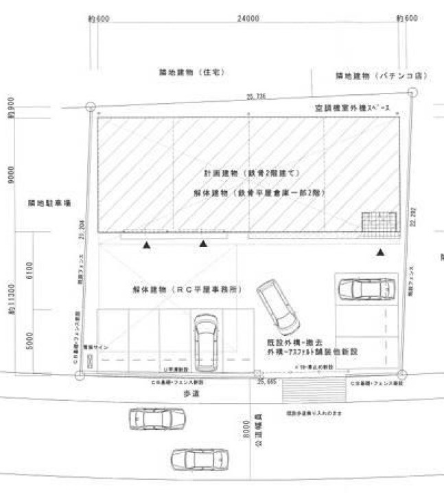 名古屋市西区大野木倉庫事務所の間取り